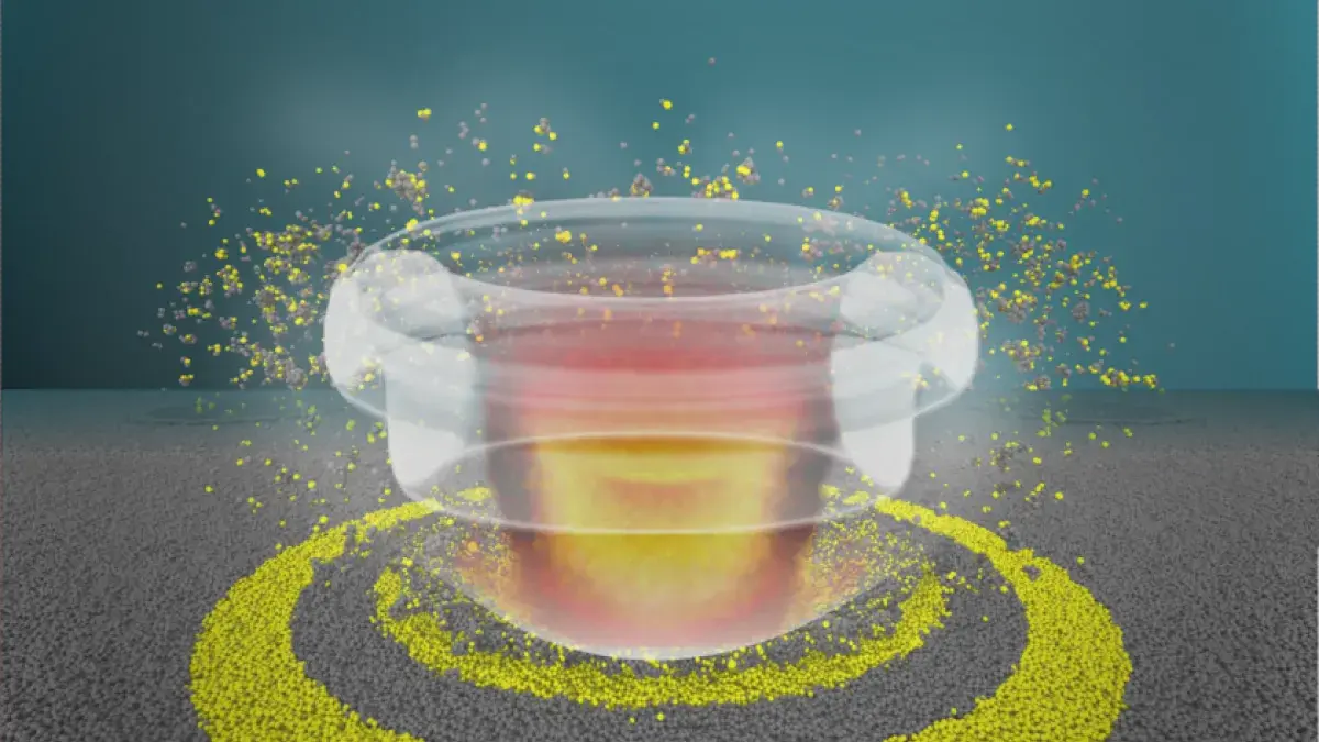 Cavitation induced collapse of surface nanobubbles