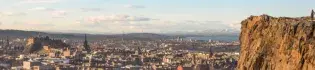 Edinburgh skyline from salisbury crags