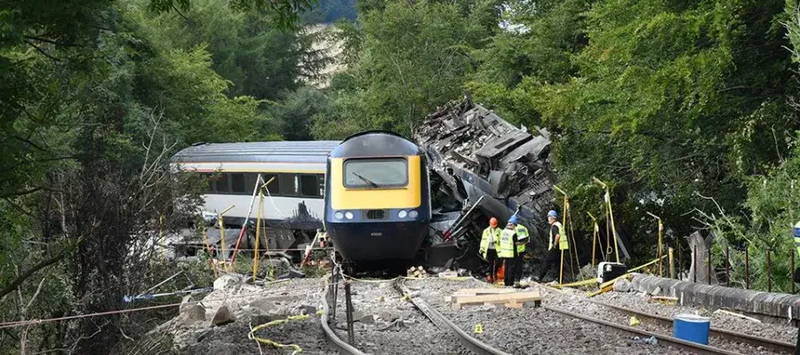 Carmont derailment image