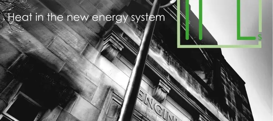 Black and white photo of Sanderson building entrance with text: Heat Powered Cycles Conference 2023