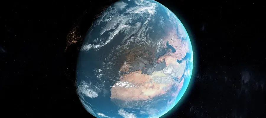 Planet earth seen from space