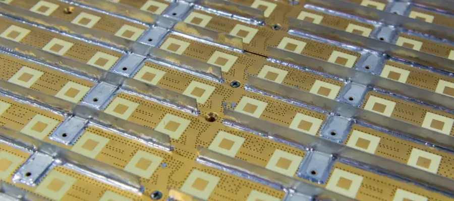 rows of sensors in circuit