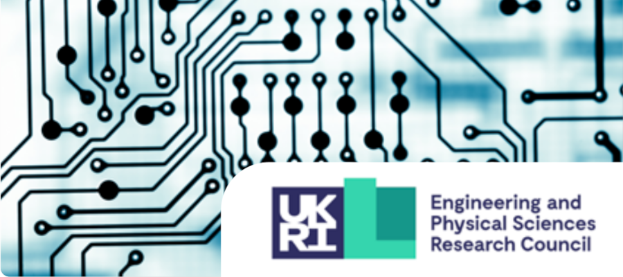 network graphic and UKRI EPSRC logo