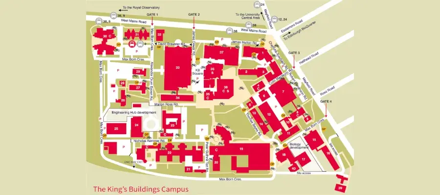 UoE KB campus map