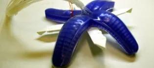 An example of a pneumatically actuated soft robot; capable of multi-directional locomotion, and of sensing using a low-cost flex-sensor array