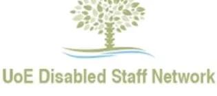 uoe disabled staff network logo