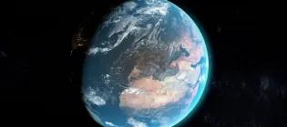 Planet earth seen from space