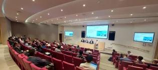 panoramic view of a lecture theatre during a Sensor Signal Processing for Defence conference