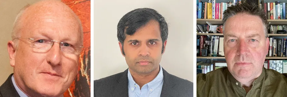 Founders of Singular Photonics (left to right): Professor Robert Henderson, Dr Aravind Venugopalan Nair Jalajakumari and Dr Neil Finlayson || Engineering spinout company reaches Converge 2023 finals 