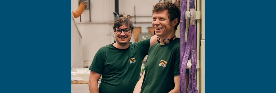 Exergy3 founders Dr Markus Rondé and Dr Adam Robinson 2. Credit: Sam Christie || Energy storage spinout Exergy3 raises £1M in pre-seed funding
