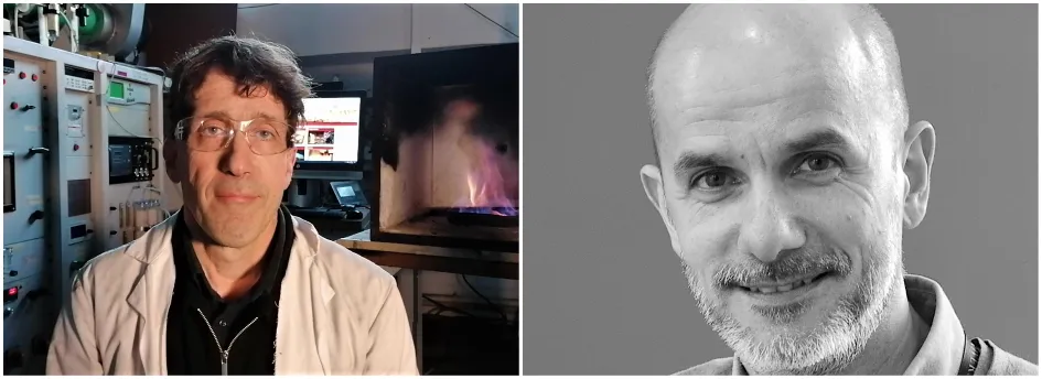 Teaching Awards shortlistees: Dr Stephen Welch (left) and Professor Filipe Teixeira-Dias (right) || Engineering staff shortlisted in Teaching Awards