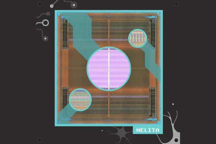 MELITA: Designers: FORTE design team (14 contributors). Purpose: Integrated characterisation platform for emerging RRAM technologies supporting up to 1 million DUTs