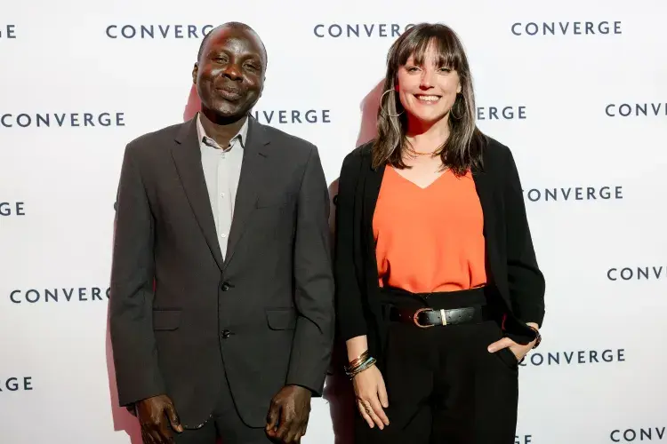 Aliyu Dala Blue Economy Award Winner (one of two) with Lizzie Withington from Edinburgh University