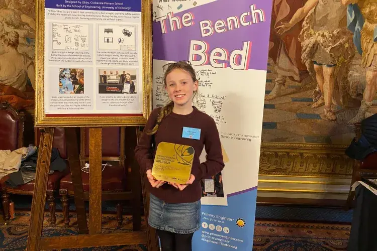 Gold medal at the awards ceremony