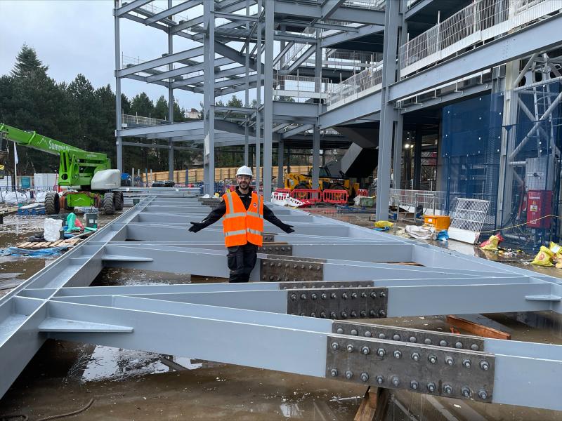 Nucleus Building under construction, King's Buildings Campus, University of Edinburgh