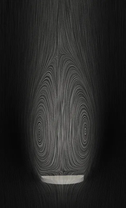 Separated vortex ring in the wake of a porous disk