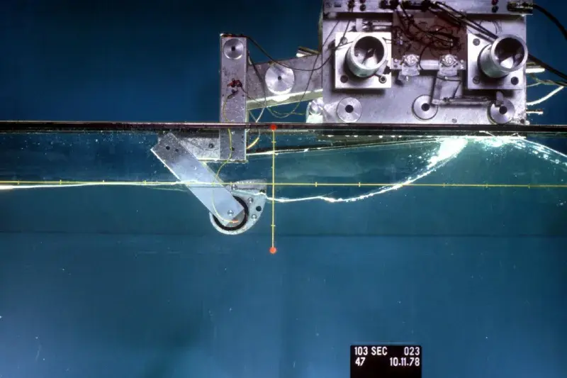 Salter Duck wave energy converter test rig