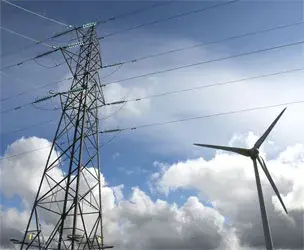 Transmission Tower and Wind Turbine