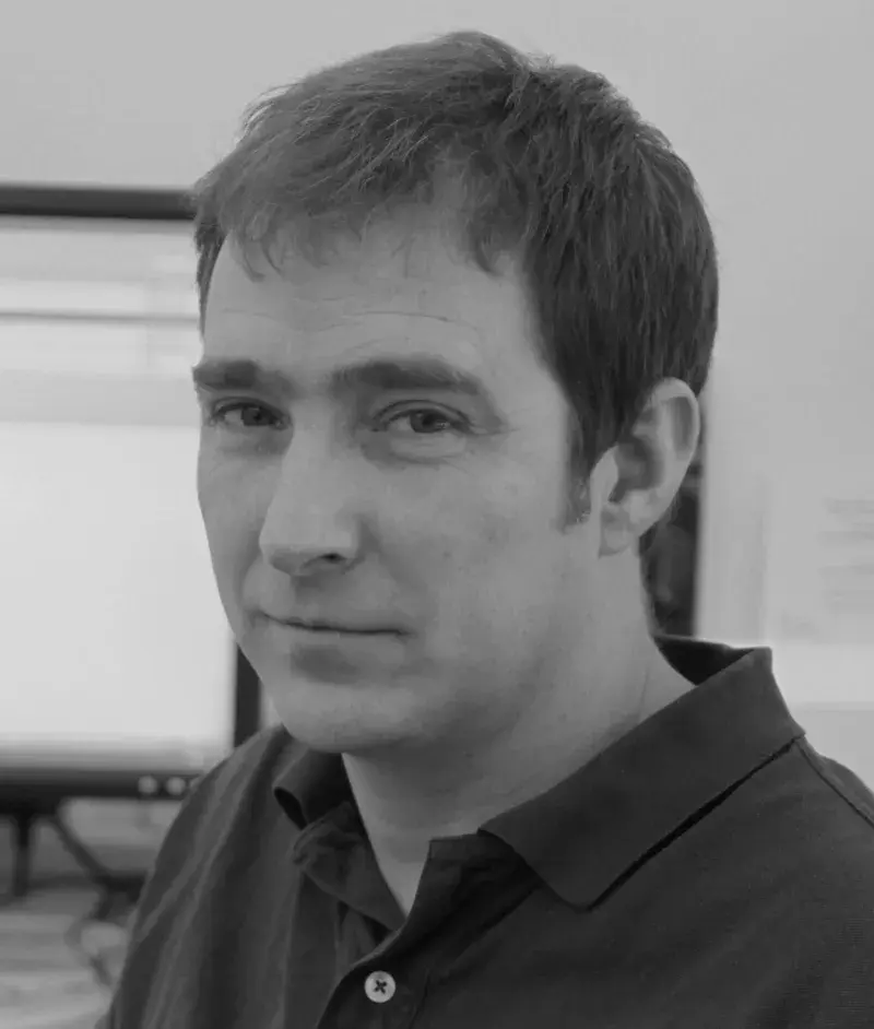 Prof Mike Davies profile photo, black and white