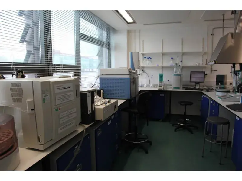 Environmental engineering analytical instruments in the laboratory
