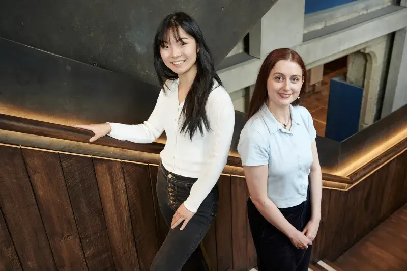 Jingwen Lei and Ella Sapsford CREDIT Edinburgh Innovations and Maverick
