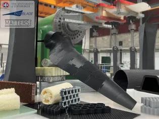 MATTERS research group image with FASTBLADE and architected materials and structures