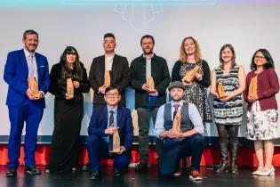 (Front left) Dr Harvey Huang with fellow Teaching Award winners