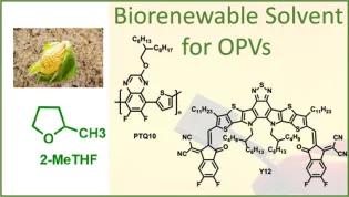 Biobased solvents for OPVs