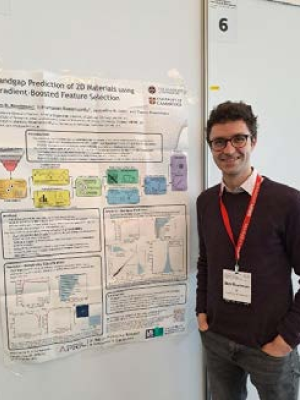 Ben standing in front of his award winning scientific poster