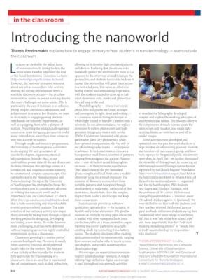 screenshot of nature publication article "Introducing the nanoworld"
