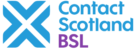 Contact Scotland British Sign Language logo