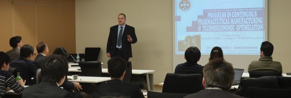 Dr Dimitrios Gerogiorgis at the University of Tokyo