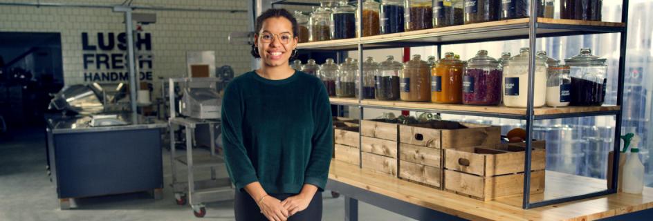 Olivia Sweeney (MEng Chemical Engineering, 2017) works as Ethical Buyer for Aroma Chemicals at Lush