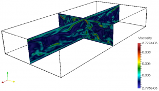 3D Graphic: turbulent flows