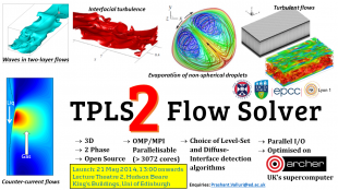 TPLS Flow Solver is a highly parallelised two-phase flow solver