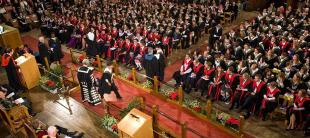 Winter Graduation Ceremony in McEwan Hall, University of Edinburgh