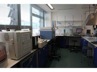 analytical instruments set up in the lab