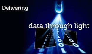 delivering data through light