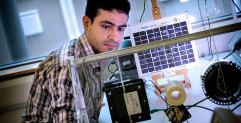 Engineering student in the Lifi Centre