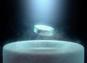 Magnetic levitation of superconductor